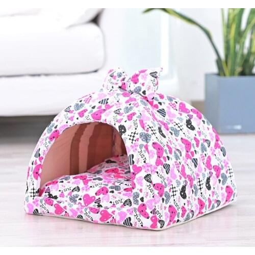 Cave Cat Bed for Cats House Cushion Warm Detachable Cute Nesk for Kitten Puppy Bed Basket Cat Accessories Winter Beds and Houses