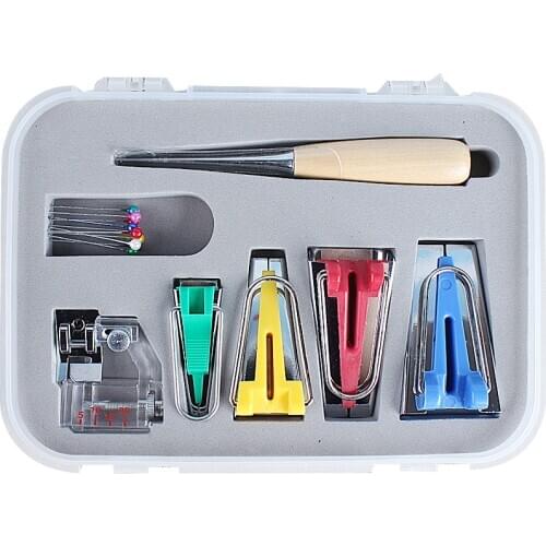 Sewing Machine Tools sets DIY Patchwork Quilting Tool Binding Sew Multifunction Sewing Bias Tape Maker Set