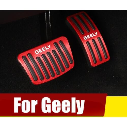For Geely Atlas Boyue Emgrand NL-3 Proton X70 2018 2019 AT Accelerator Pedal Brake Pedals Non Slip Cover Case Trim Accessories