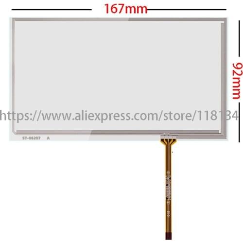 NEW FOR 167 X 92 BUICK original Car dvd compatible 7inch 4lines resistance touch screen panel TouchSensor 167mm*92mm