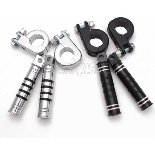 New Universal 38mm 1.5" Highway Engine Guards Frame Tube Bars Footpeg Footrest Foot peg rest Motorycle For Harley Yamaha Honda