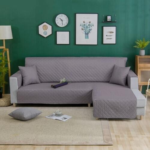 Removable Corner Sofa Cover for Living Room Whole L Shape Quilted Sofa Couch Cover Pets Kids Mat Slipcover Furniture Protector