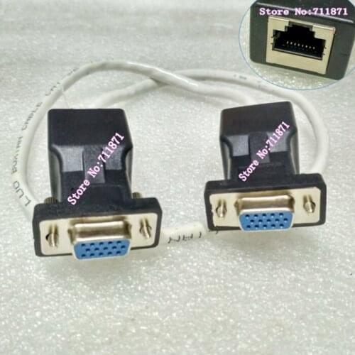 Rj45 Network Cable extend Female to Female VGA Adapter Connector joint Network Rj45 15P D-Sub VGA Extension connector Adapter