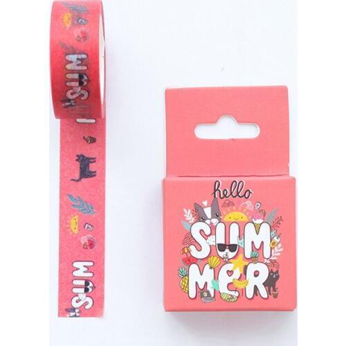 Lovely summer Washi Tape DIY decoration Scrapbooking Sticker Label Masking Tape School Office Supply