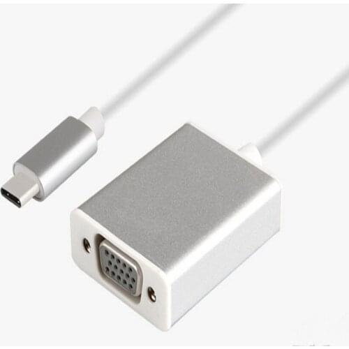 TYPE-C TO VGA USB3.1 converter; PC mobile phone video transfer to high-definition 1080P