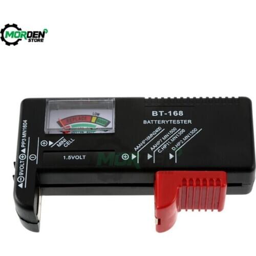 Universal BT168 Digital Battery Tester Volt Checker BT-168 for AA AAA 9V Button Multiple Size Battery Tester Voltage Meter Tools