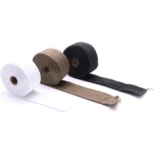 Universal Motorcycle 5M Heat Exhaust Tape Wrap Pipe Header Insulation Cloth Roll Kit Street bike Dirt bike Cruiser Chopper