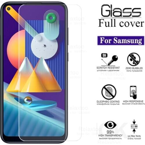 Protective glass for samsung m11 m21 m31 screen protector tempered glas on samsun galaxy m 11 21 31 11m 21m 31m film samsumg 3d