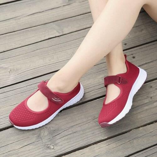 2021 Summer Women Flats Shoes Breathable Mesh Comfortable Loafers Shoes Women Ballet Flats Moccasins Boat Shoes