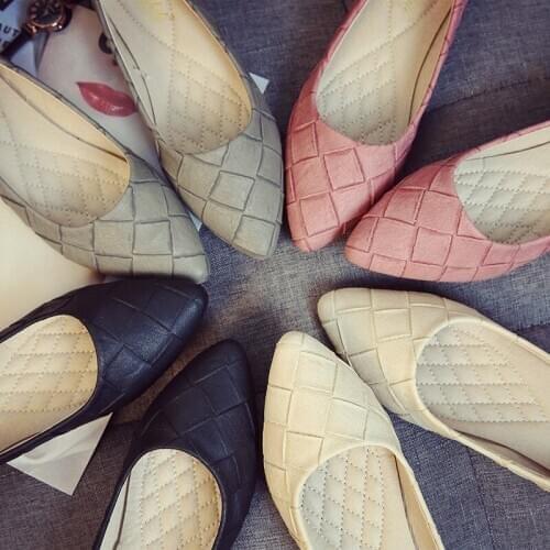 High-end Women Flat Shoes Woman Spring Versatile Pointed Soft Bottom Ladies Shoes Large Size 41-43