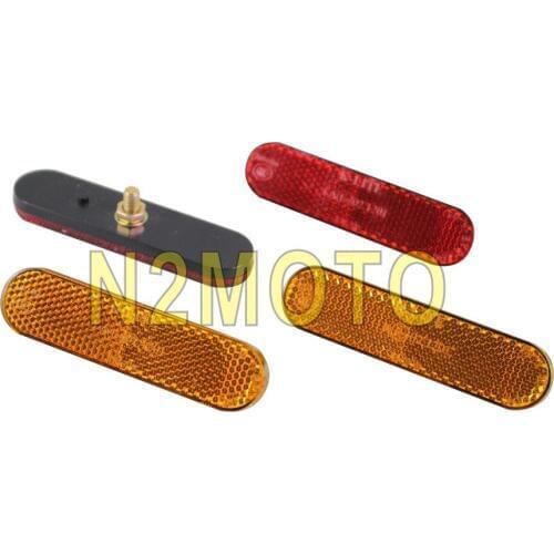 1 Pair Red Reflector Bolt On Warning Safety 9.5cm Reflectors Plate License Plate Bolt for Trunk Car Trailer