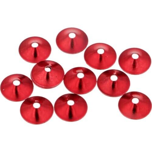 12pcs Fly Tying Materials Fishing Head Tube Flies Colourful Turbo Cones Disc Head