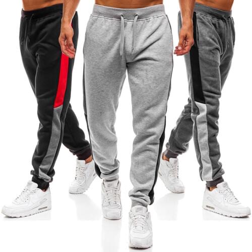 2020 new sports pants fashion pants stitching design sports pants mens sports pants