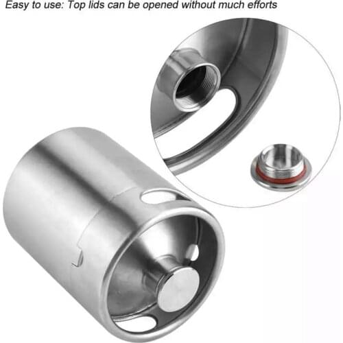 2L Threaded Bottle Fresh Beer Kegs Beer Kegs Draft Beer Kegs Stainless Steel Sealed Beer Cans