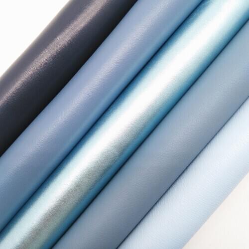 Amonglitter Plain Soft Synthetic Leather Fabric, Faux Leather Sheets for DIY Bows Bags 21x29cm A4 size MB008