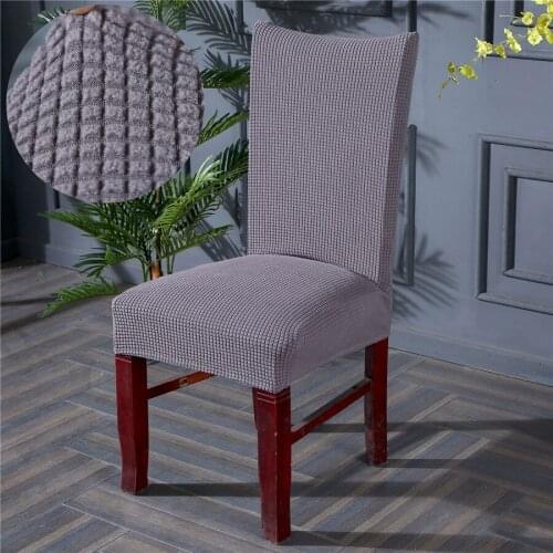 Spandex Chair Cover Stretch Velvet Soft Anti-Dirty Chair Cover For Dining Hotel Banquet Office Seat Cover Chair Housse De Chaise