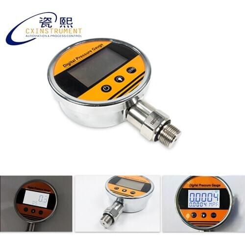 Digital Oil stainless steel Pressure Gauge With 0.2% Accuracy 100Mpa Max pressure Local LCD Display Digital Pressure Gauge