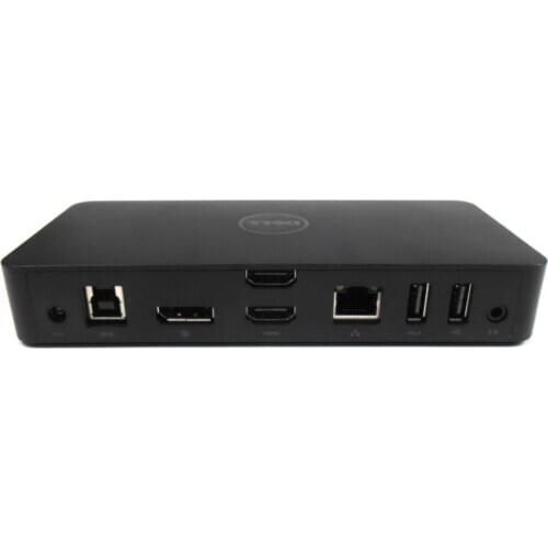 Dell D3100 USB 3.0 Ultra HD 4K Docking Station HDMI USB RJ-45 - no AC Adapter USED