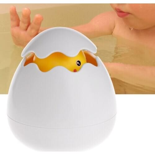Baby Bath Toy Cute Duck Broke Out Egg Water Spray Sprinkler Shower Swimming Kids Gift Child Infant Bath Toys Wholesale
