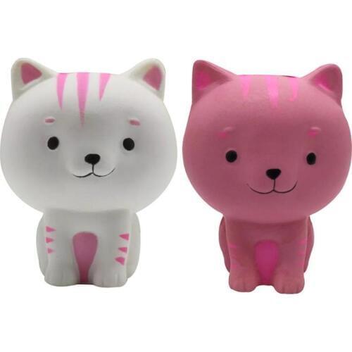 Kids Cute Simulation Cartoon Cat PU Slow Rising Squeeze Decompression Toy
