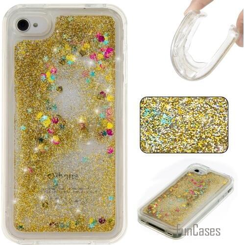 For iPhone Coque Bling Love Heart Stars Soft TPU Mobile Phone Case Cover For iPhone 6 6S 7 Plus Case 5 5S SE 5C 4 4S Accessories