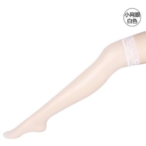 Women Sexy Lace Fishnet Stockings Thigh High Over Knee Socks Nylon Long Socks Hosiery Anime Lolita Socks Bow Stockings S1609