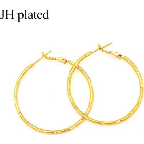JHplated Fashion jewelry Auricular circle Africa Wedding big Earrings for women Party Gifts jewelry Middle East Wedding Gift