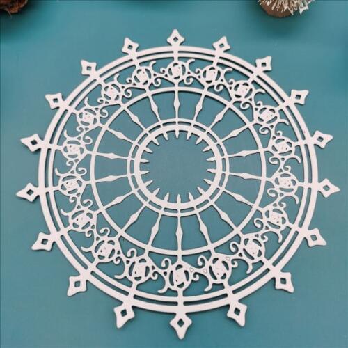 Round dies Lace cutout Metal Cutting Dies Scrapbooking Cutting Stencil Craft Dies Card Making Die Cuts 2020 New