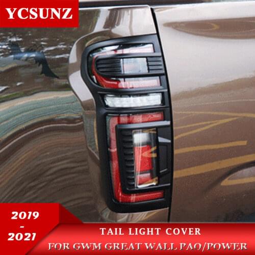 ABS Tail Light Cover For GWM Great Wall Pao Great Wall Power 2019 2020 2021 Pick Up Car Parts Rear Lamp Hood