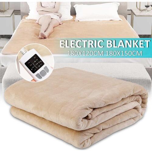 Dual Heating Double Body Warmer Bed Heated Pad Winter Mattress Carpet W/Remote Control 180cm Waterproof Electric Flannel Blanket