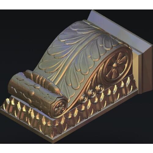 Furniture 4 axis STL relief file model for cnc router engraving cutting carving type3 artcam aspire M288-3