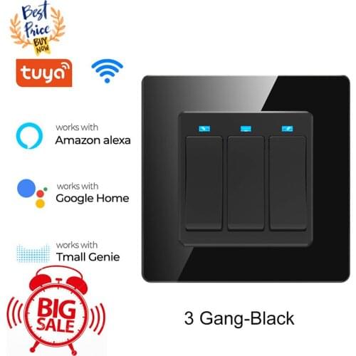 WIFI Mini Switch Tuya Smart Life APP Push Button Light Switch Wall Panel DIY Relay Module Timer Google Home Alexa