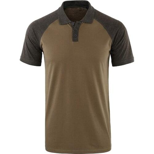Summer Lapel Solid Color Stitching Button Mens Pullover POLO Shirt Casual Self-cultivation Daily Meeting Formal Shirt New Tops