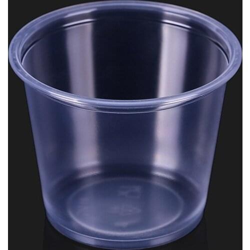 5.5oz Disposable Seasoning Cup Plastic Transparent Drinking Cup Pudding Cup Packing Sauce Cup