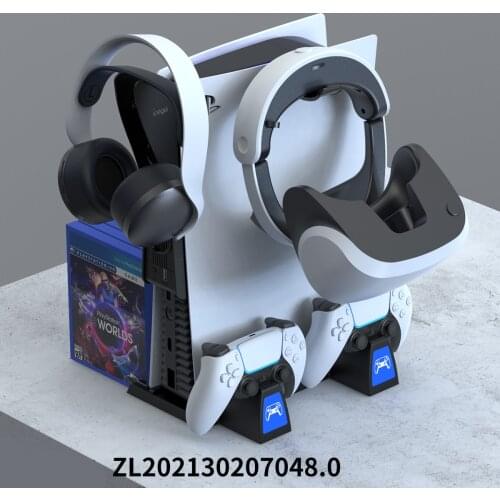 Cooling Fan Stand For Sony PS5 Game Console Play Station Playstation PS 5 Controller Charger Control Accessories Holder Support