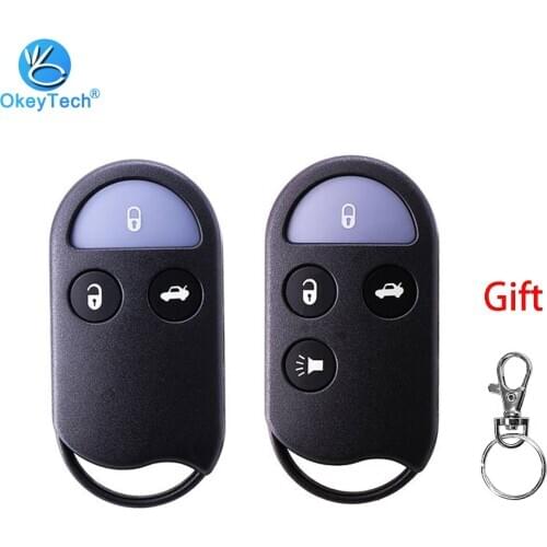 OkeyTech For Nissan Maxima I30 QX4 A32 A33 Remote Key Shell Case Fob 3/4 Buttons Blank Auto Replacement Keyless Car Key Cover