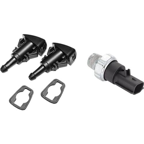 Front Windshield Washer Nozzles Wiper Spray Kit for Chrysler & PS287 Engine Oil Pressure Sensor Oil Pressure Switch