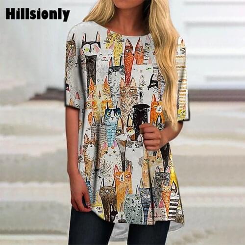 Oversized Print Short Sleeve T Shirt Woman 2021 Ropa Mujer Plus Size Summer Clothes For Women Casaul Tops O Neck T-shirts