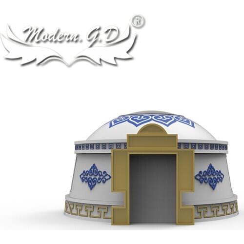 Popular commercial modern mongolian yurt tent with skywindow