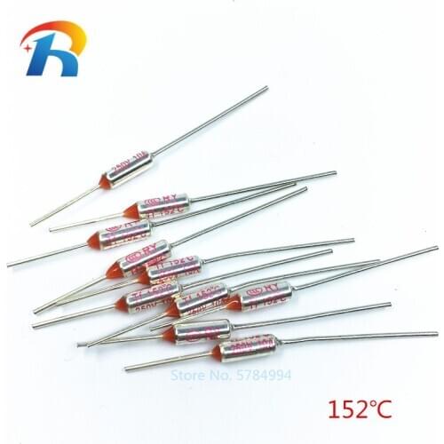 RY 100pcs/Lot New Micro thermal fuse 10A 250V RY 152 Degrees Tf 152 C Mini temp Fuse metal shell Thermal Cutoff 152