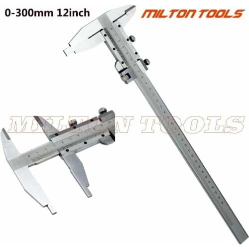 0-300mm 12Inch 4Ways Measuremet Steel Vernier Caliper With Nip Jaws 300mm Slider Caliper Measuring Gauge