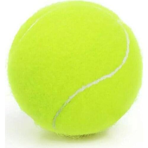 1pcs Tennis Ball Durable Tennis Rubber Practice Ball Tennis Elastic For Competition Fiber Rubber Outdoor Training Ball Exer N9B1