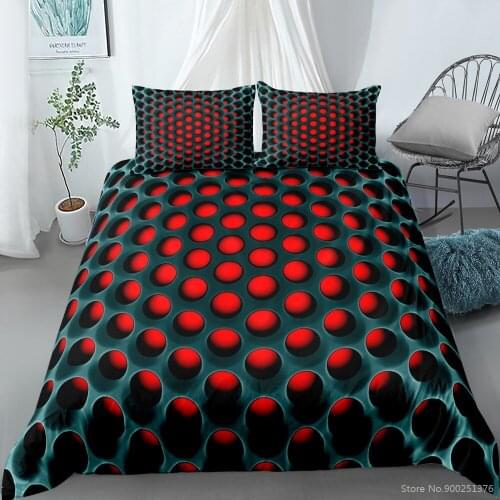Honeycomb 3D Printed Comforter Cover / Duvet Cover & Pillowcase Twin Full Queen King Size Bedding Set Bedclothes for Kids Adults