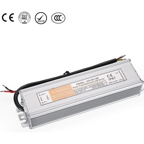 Factory outlets ac dc ip67 50w 12v 4.2a waterproof led power supply