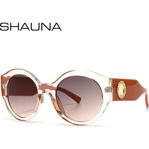 SHAUNA Fashion Round Sunglasses Women Retro Gradient Shades UV400