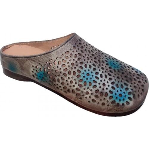 YourSeason Ladies Slipper Shoes Summer Outside Slides Retro 2021 Handmade Female Hollow Concise Slippers Genuine Leather