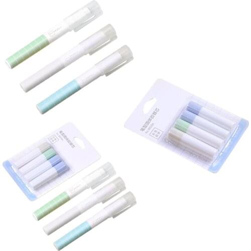 1 Set Creative Replaceable Pen Type Solid Glue Stick Set Student Stationery School