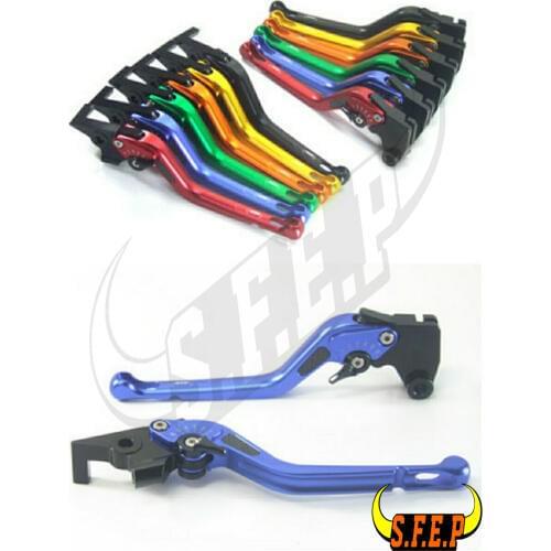 3D Long CNC Adjustable Motorcycle Brake and Clutch Levers with Carbon Fiber Inlay For Triumph TIGER 800 XC/XCX/XR/XRX 2015-2018