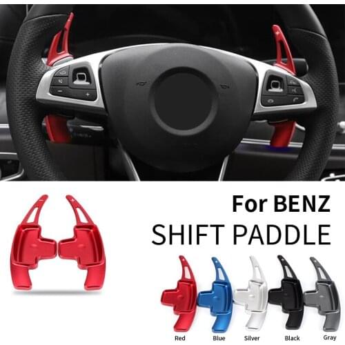2PC Aluminum Car Steering Wheel Gear Shift Paddle for A-CLASS B-CLASS CLA E-CLASS CLS GLK GL GLA SL Shifters Paddle Shifter
