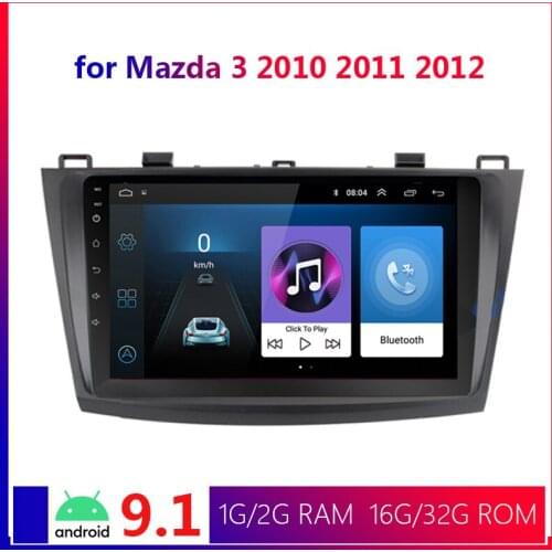 9 inch 2din Android 9.1 Car Stereo Radio Multimedia for Mazda3 Mazda 3 2010 2011 2012 GPS Navigation Bluetooth WIFI
